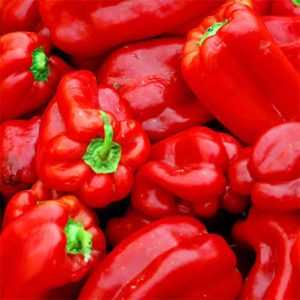 Red Bell peppers cap tatase
