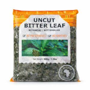 Uncut bitter leaves frozen